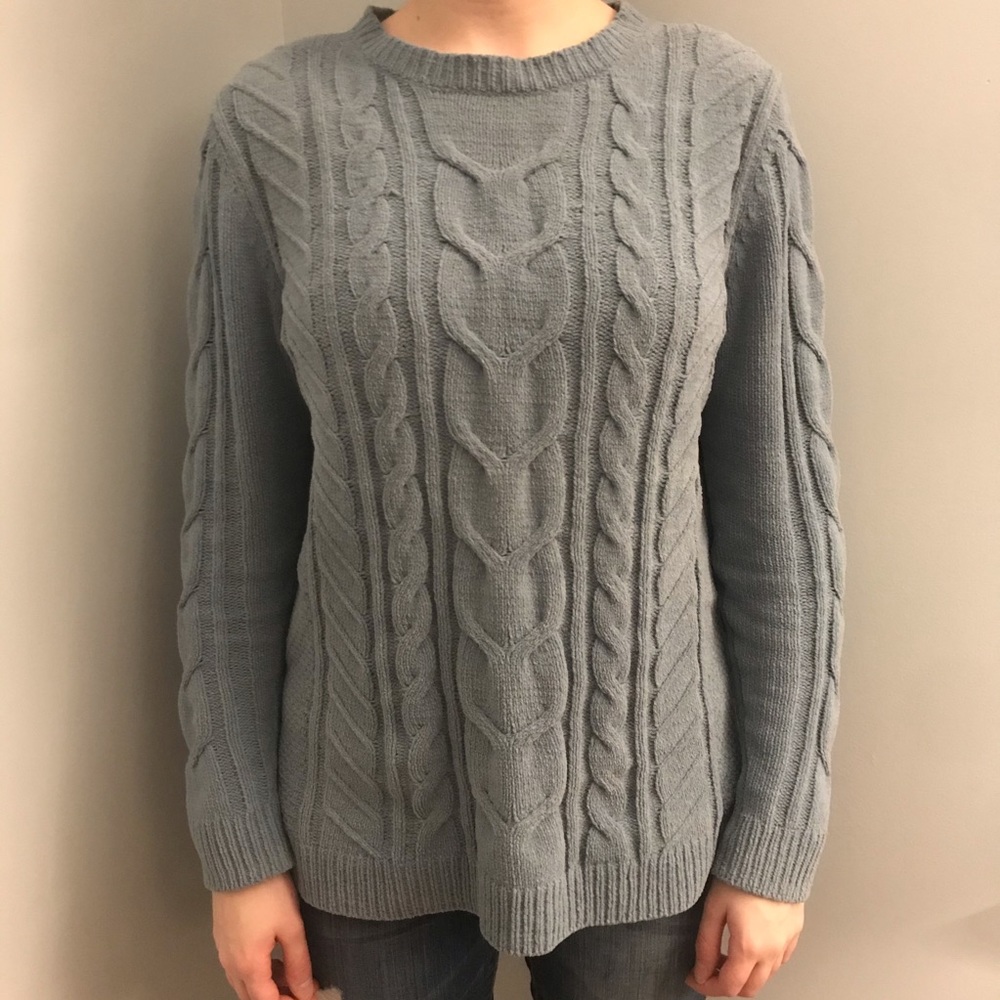 J. Jill Chenille Cable Knit Sweater XSP